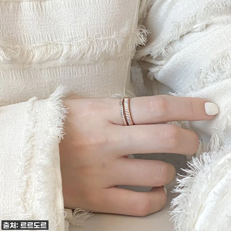 14k 두줄 볼드 반지 물결 검지 중 관련 이미지 6