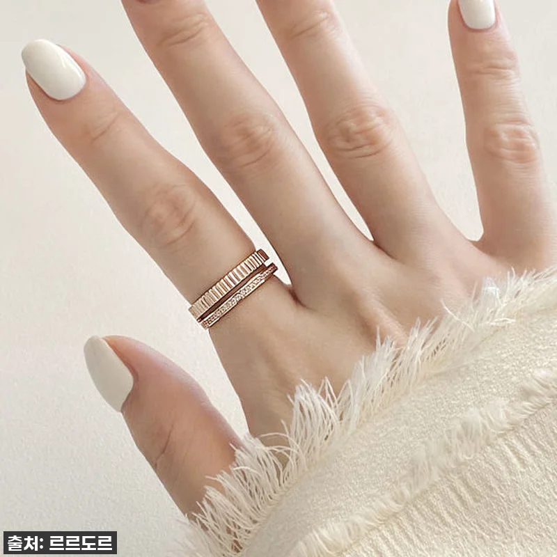 14k 두줄 볼드 반지 물결 검지 중 관련 이미지 7