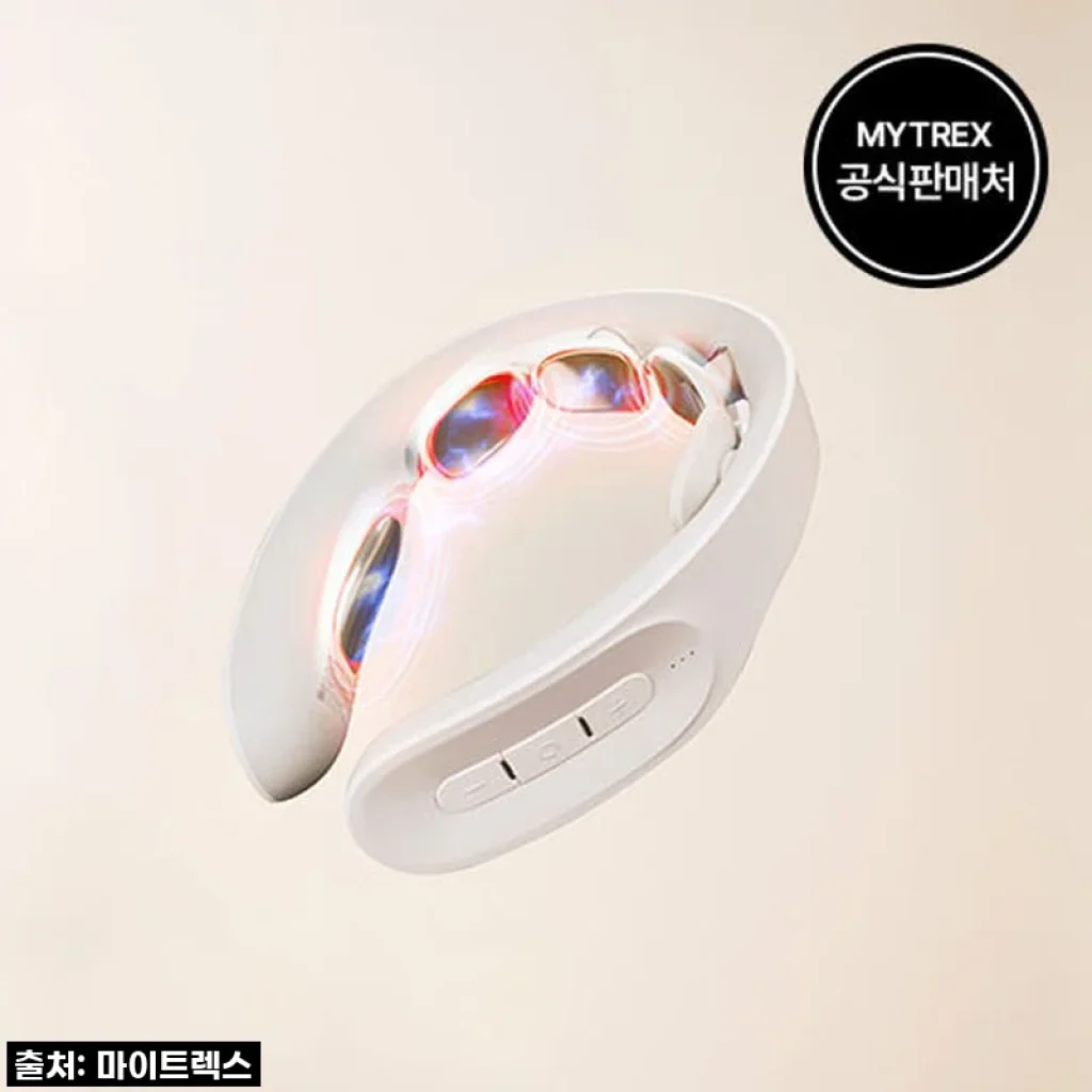 마이트렉스 닥터히트넥 목 마사지기 경추 EMS 온열 찜질 휴대용 저주파 안마기