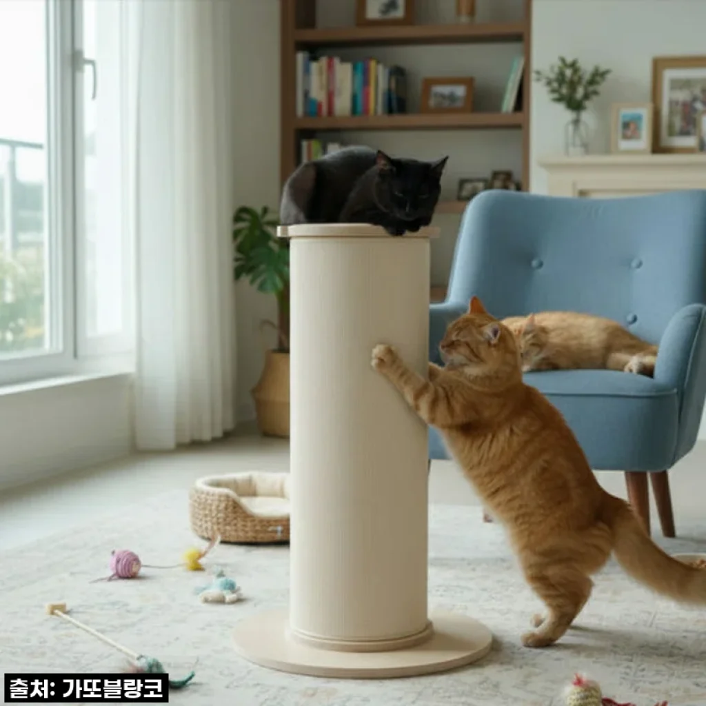 통큰 스크래쳐 대형 수직: 우리 냥이 전용 힐링 타워 탄생!
