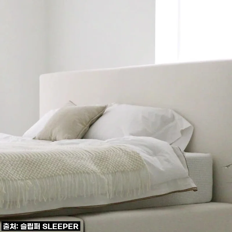 슬립퍼 라인 저상형 패브릭 침대, 우리 집 침실을 호텔처럼! 내돈내산 솔직 후기