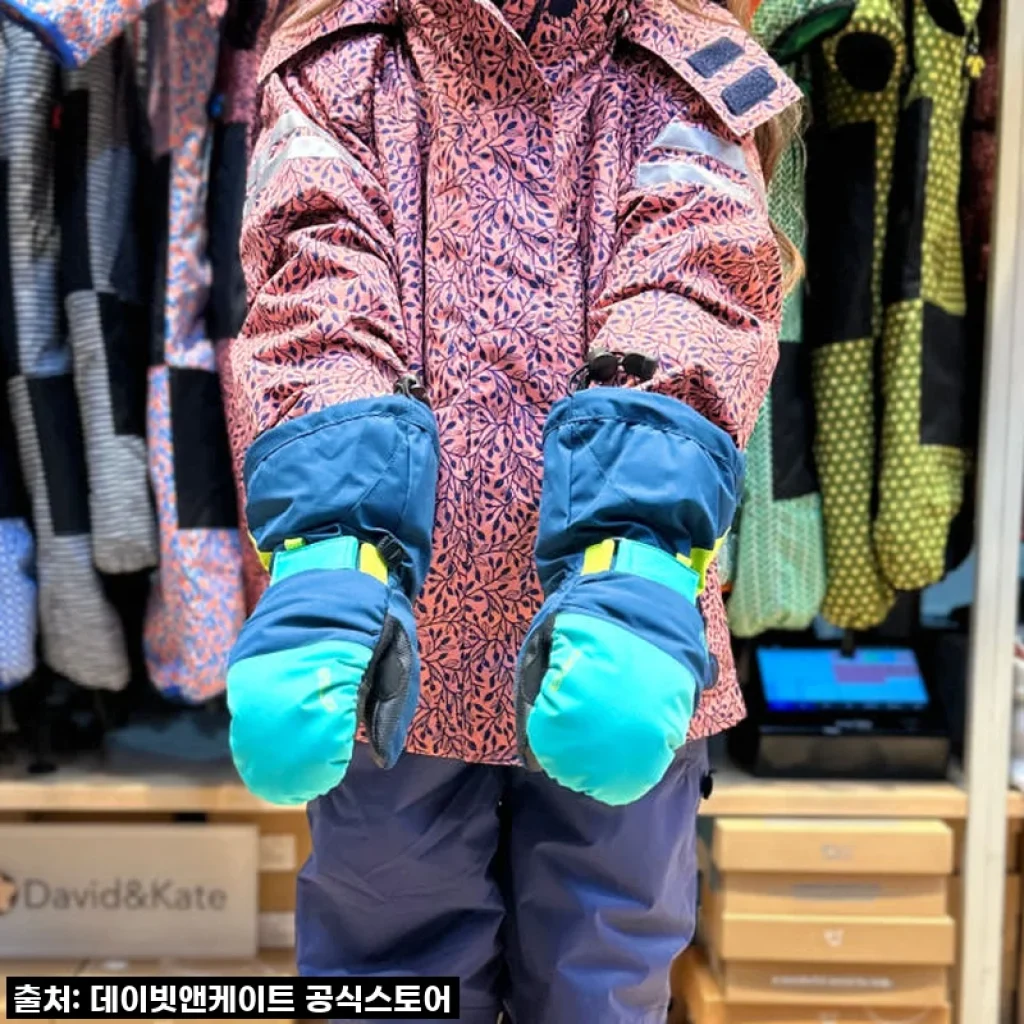 데이빗앤케이트 주니어 아동 키즈 스키복 보드복 세트 PIP BLUE 장갑세트, 이걸로 올겨울은 끝!
