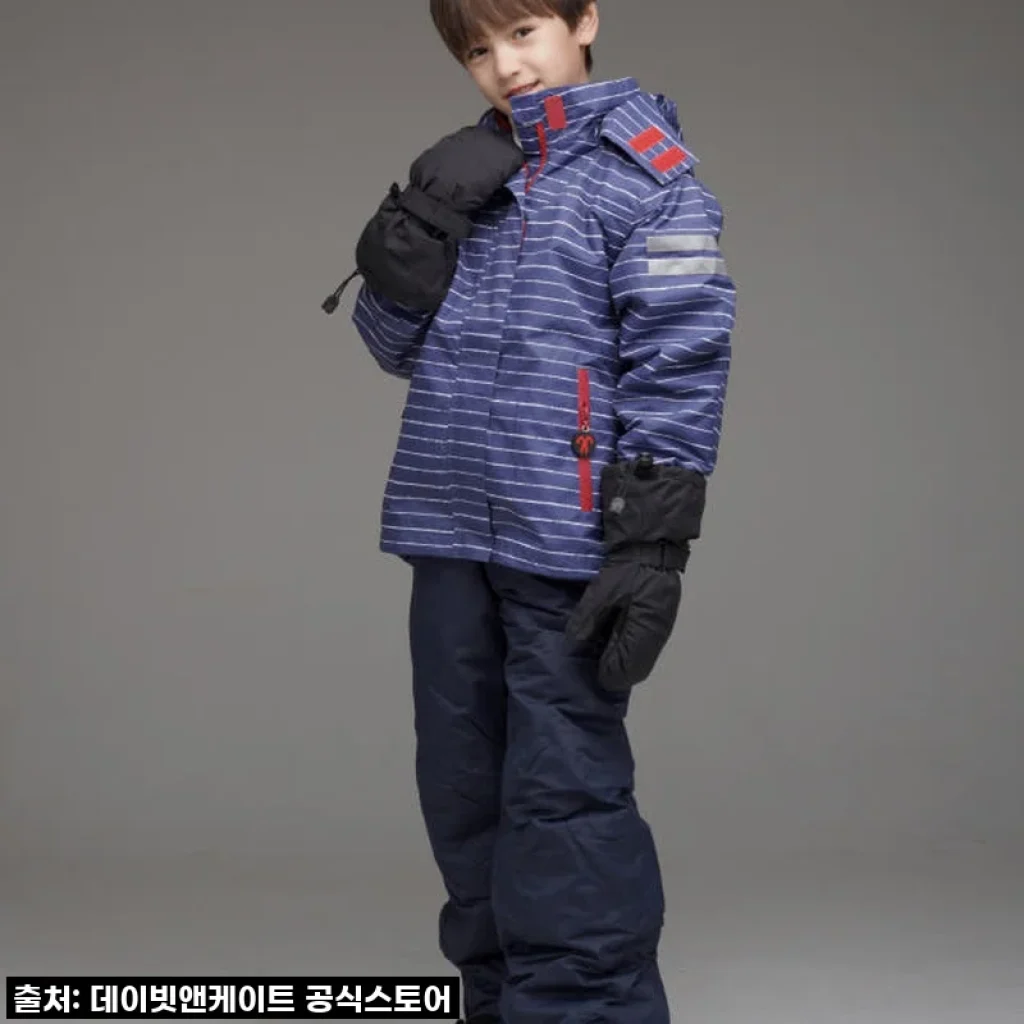 데이빗앤케이트 주니어 아동 스키복 세트 FINN NAVY, 우리 아이 겨울 모험 필수템!