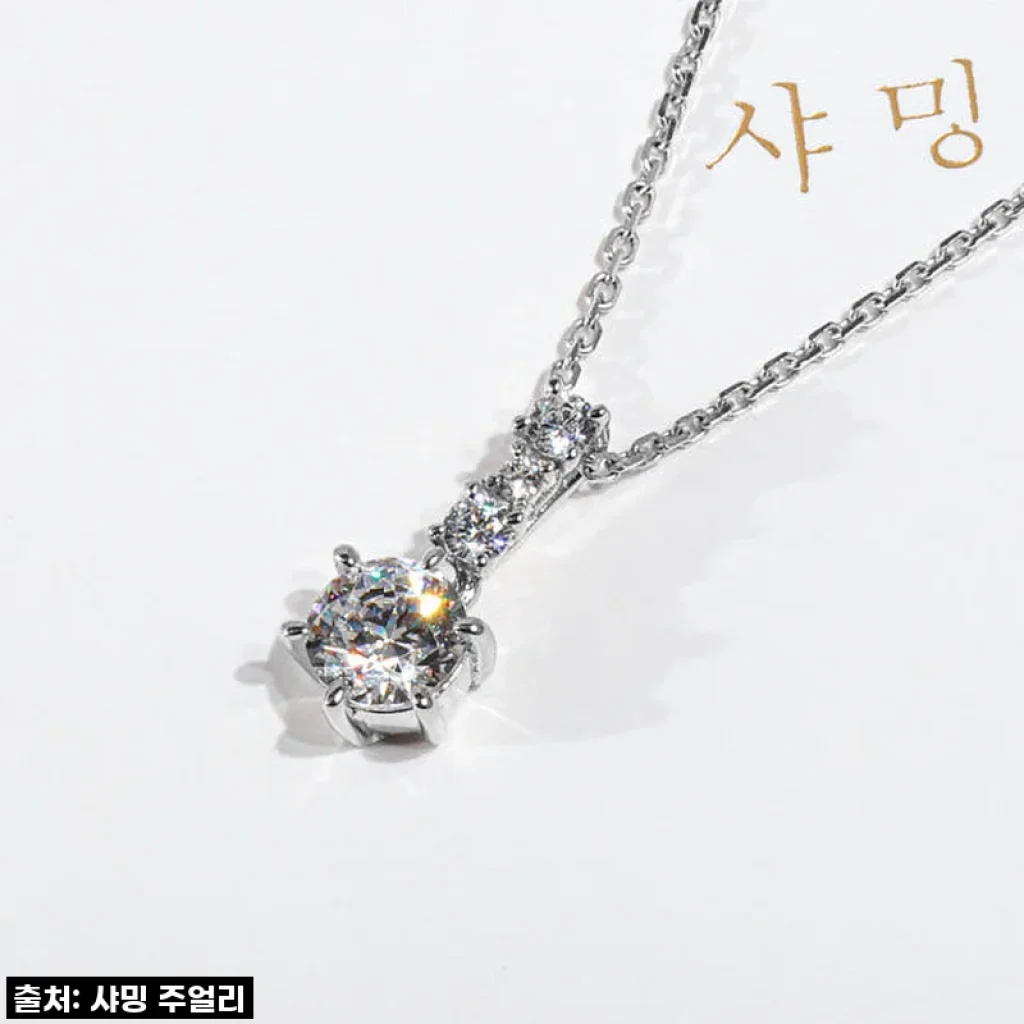 영롱함이 눈부신 '5부 다이아 목걸이 천연 우신 G Si2 라일리', 제 마음을 사로잡았어요!