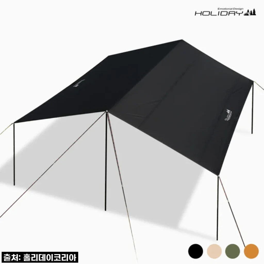 홀리데이 캠핑, 이젠 500D 렉타 타프 스킨으로 여름 햇살도 두렵지 않아요! 직접 써보니 정말 최고!