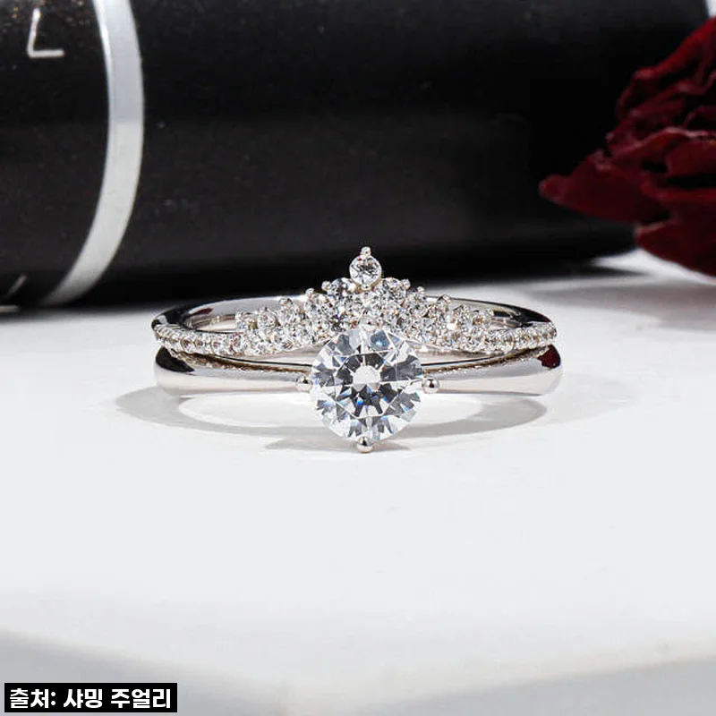 3부 5부 다이아 반지 GIA 랩 베이직 크라운 가드링 쌍지 사용후기