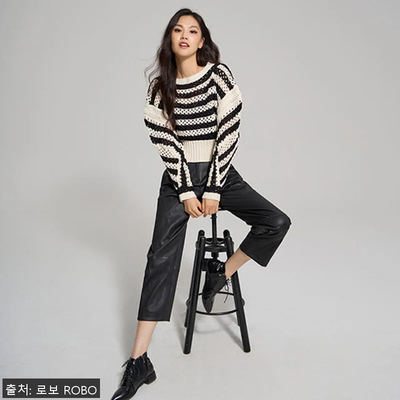 로보 밑단 스냅 디테일 스트래치 조거 관련 이미지 1