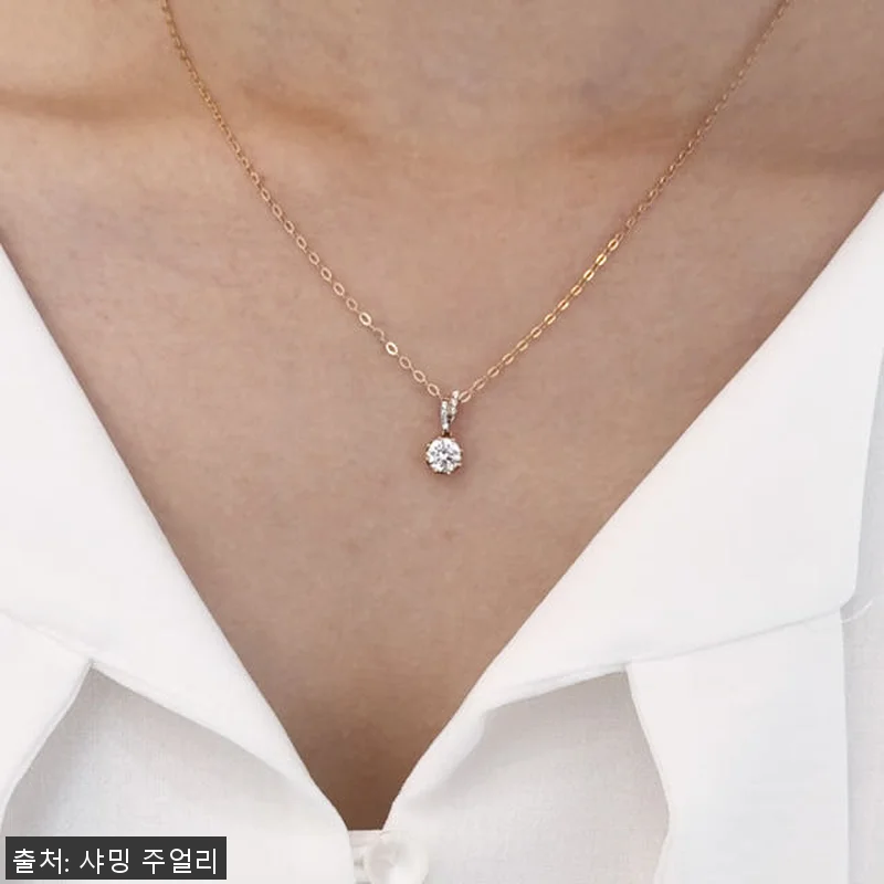 5부 다이아몬드 목걸이 IGI GIA 관련 이미지 1