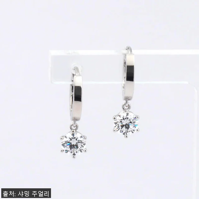 3부 5부 랩 다이아 귀걸이 IGI 관련 이미지 1