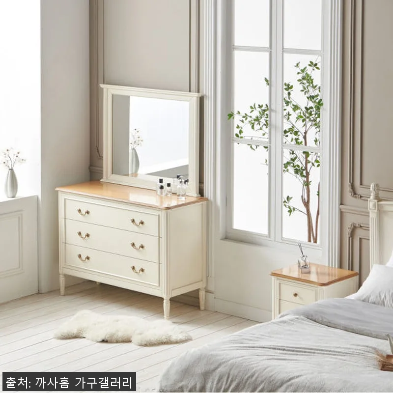 까사홈 헤이미 아이보리 엔틱 원목 서 관련 이미지 2