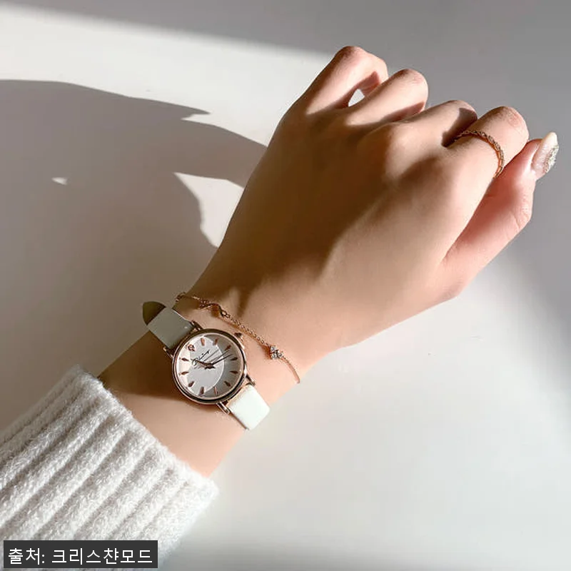 플랑 여성 심플 데일리 컬러 가죽시계 관련 이미지 2