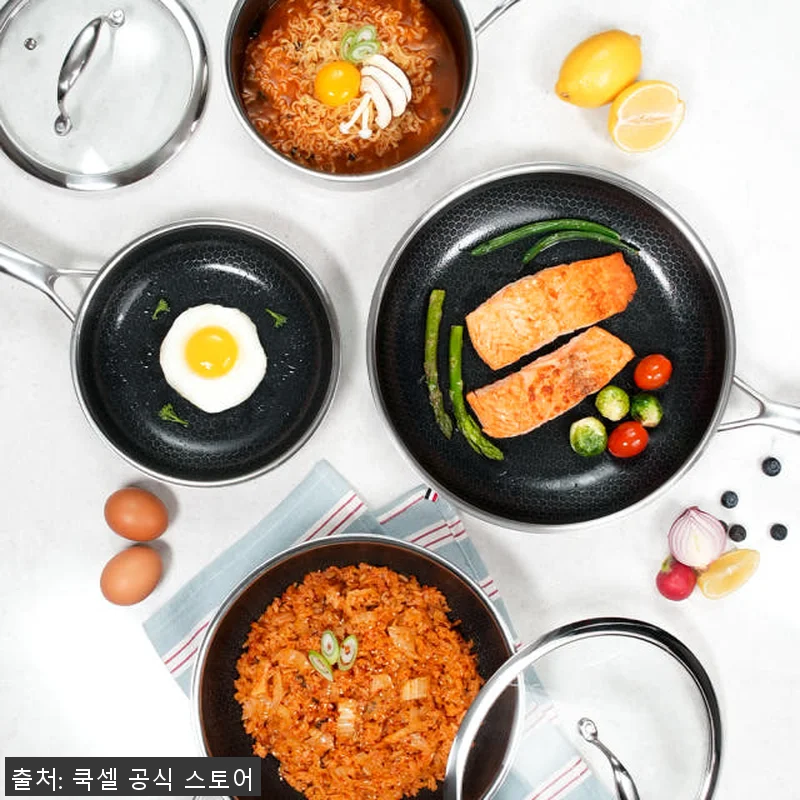쿡셀 7세대 세라믹 프라이팬 냄비 세 관련 이미지 1