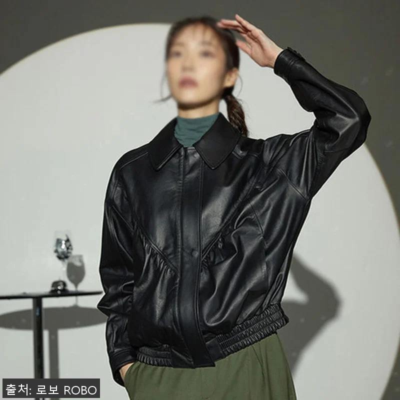 로보 이태리 셔링 블루종 재킷 GJK 관련 이미지 2