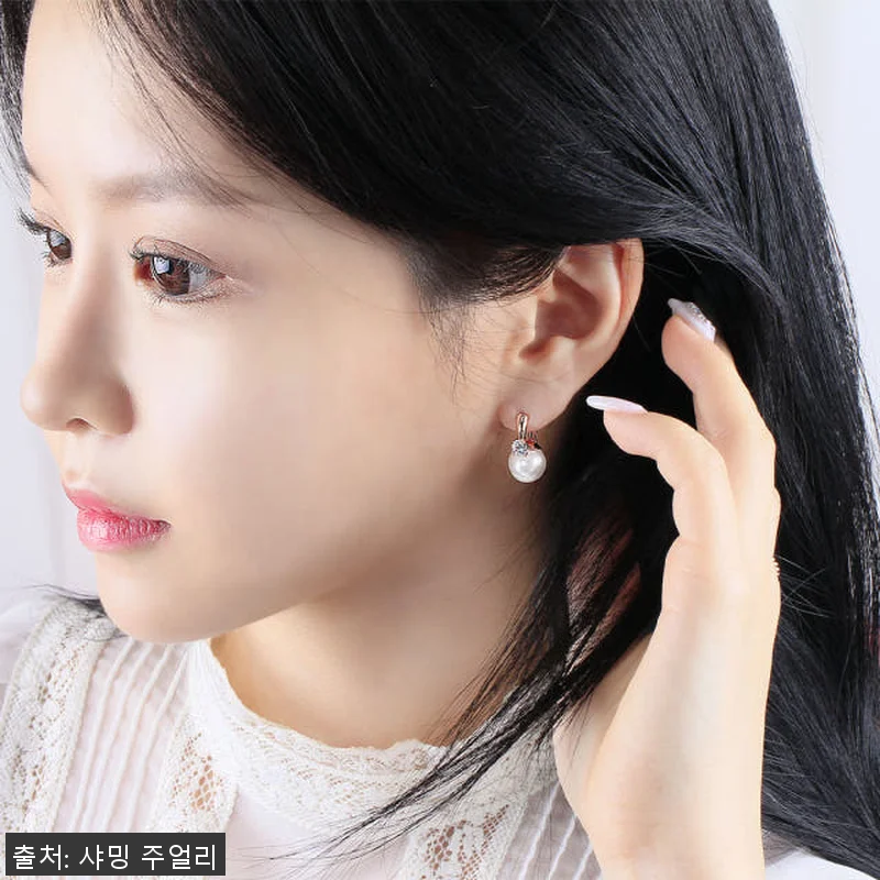 진주 10미리 원터치 귀걸이 사용후기 관련 이미지 2