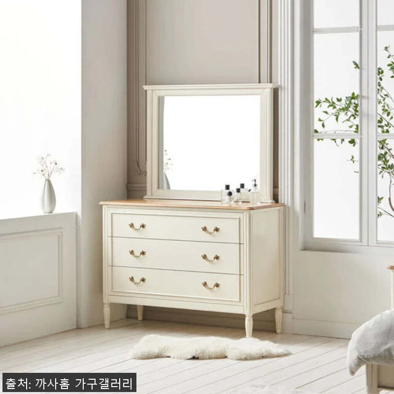 까사홈 헤이미 아이보리 엔틱 원목 서 관련 이미지 3
