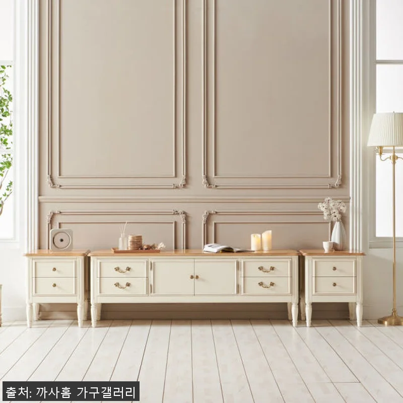 까사홈 헤이미 엔틱 아이보리 원목 거 관련 이미지 3