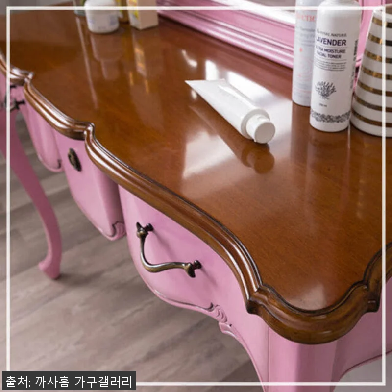 까사홈 샤넬르 핑크 엔틱 화장대 사용 관련 이미지 3