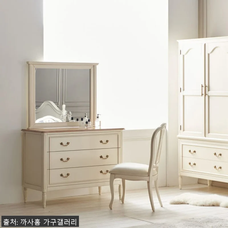 까사홈 헤이미 아이보리 엔틱 원목 서 관련 이미지 4