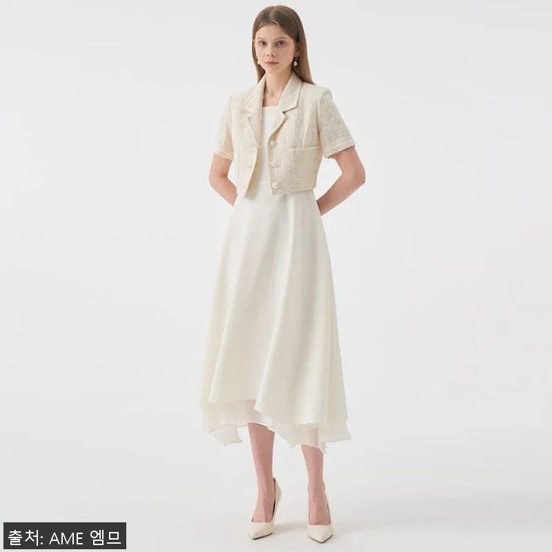 ARMIS Square neck Sleeveless Flared Dress_Ivory 사용 후기와 제품 소개 12 ARMIS Square neck Sl 관련 이미지 5