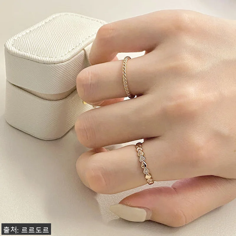 14K 로프 뺑돌이반지 커팅 밧줄 심 관련 이미지 7