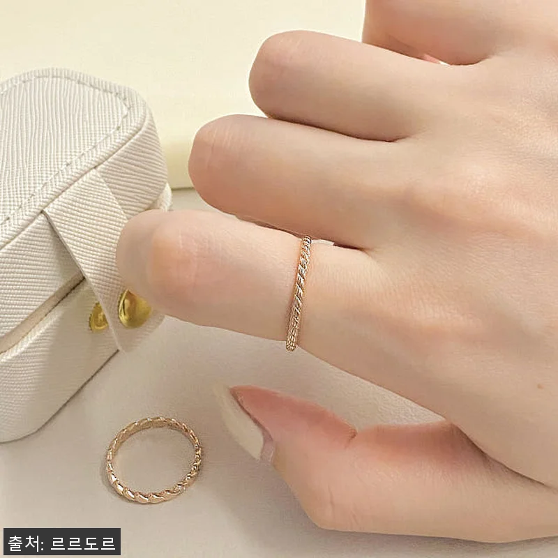 14K 로프 뺑돌이반지 커팅 밧줄 심 관련 이미지 8