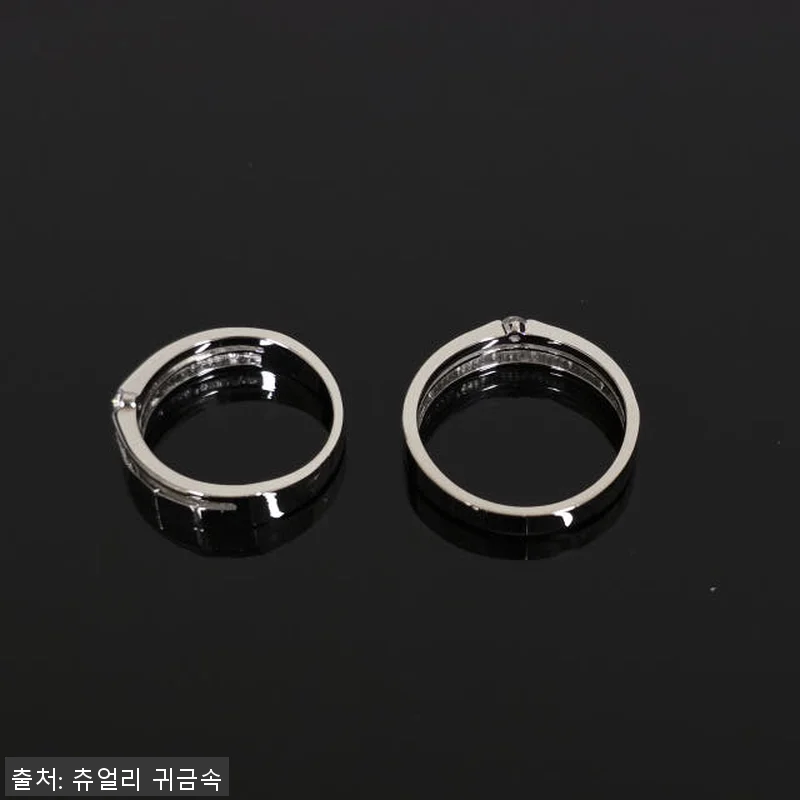 실버925 커플링 두줄 사각 커플반지 관련 이미지 9