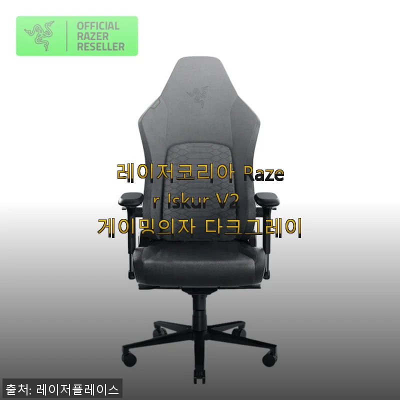 레이저코리아 Razer Iskur V2 게이밍의자 다크그레이 사용후기