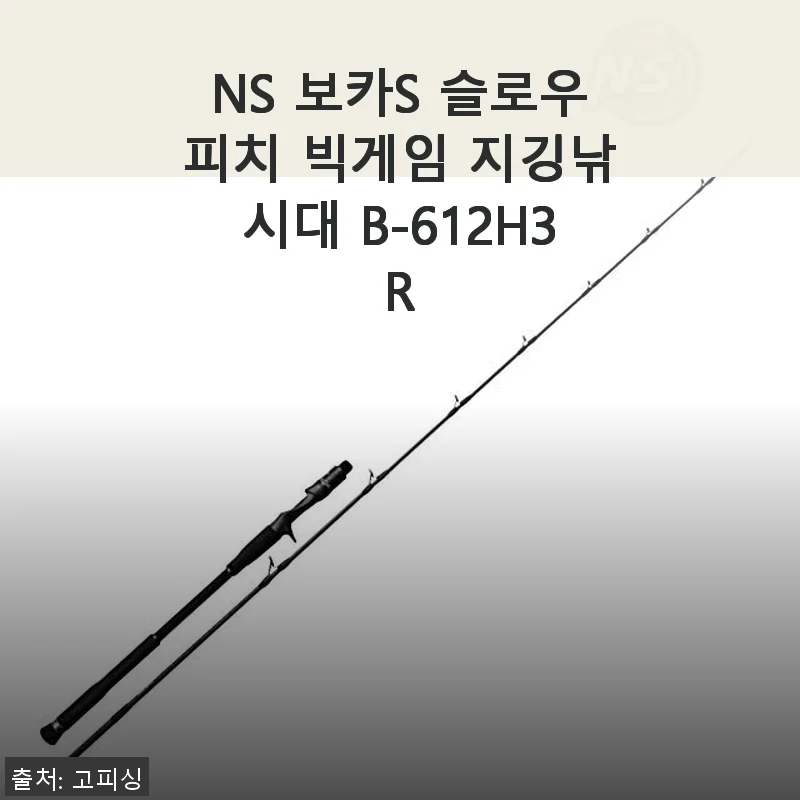 NS 보카S 슬로우피치 빅게임 지깅낚시대 B-612H3R 사용 후기