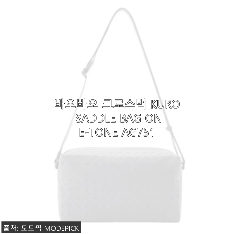 바오바오 크로스백 KURO SADDLE BAG ONE-TONE 사용후기와 구매팁