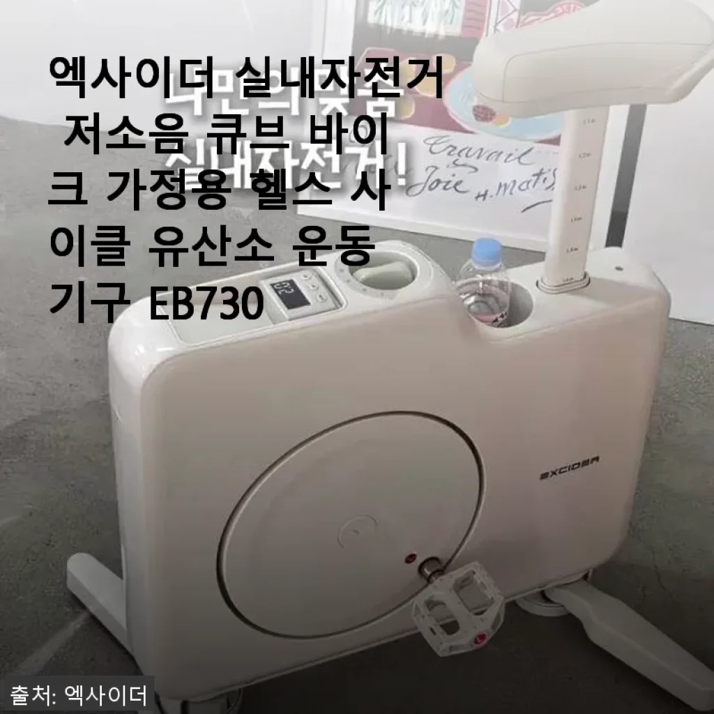 엑사이더 실내자전거 저소음 큐브 바이크 EB730, 직접 써본 솔직 사용후기