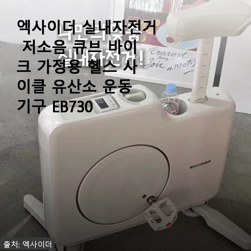 엑사이더 실내자전거 저소음 큐브 바이크 EB730, 직접 써본 솔직 사용후기