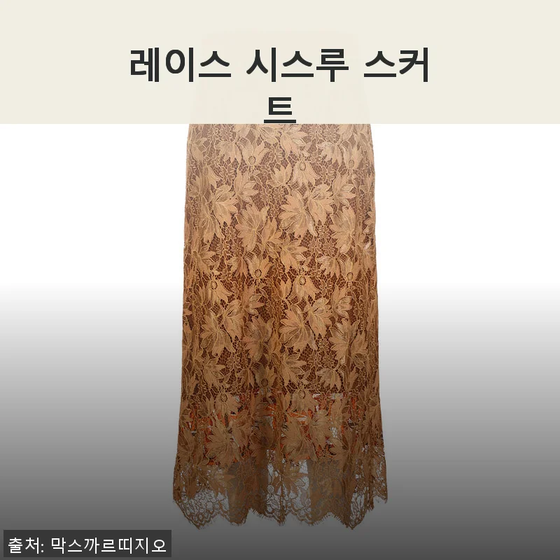 레이스 시스루 스커트 사용 후기와 구매 가이드