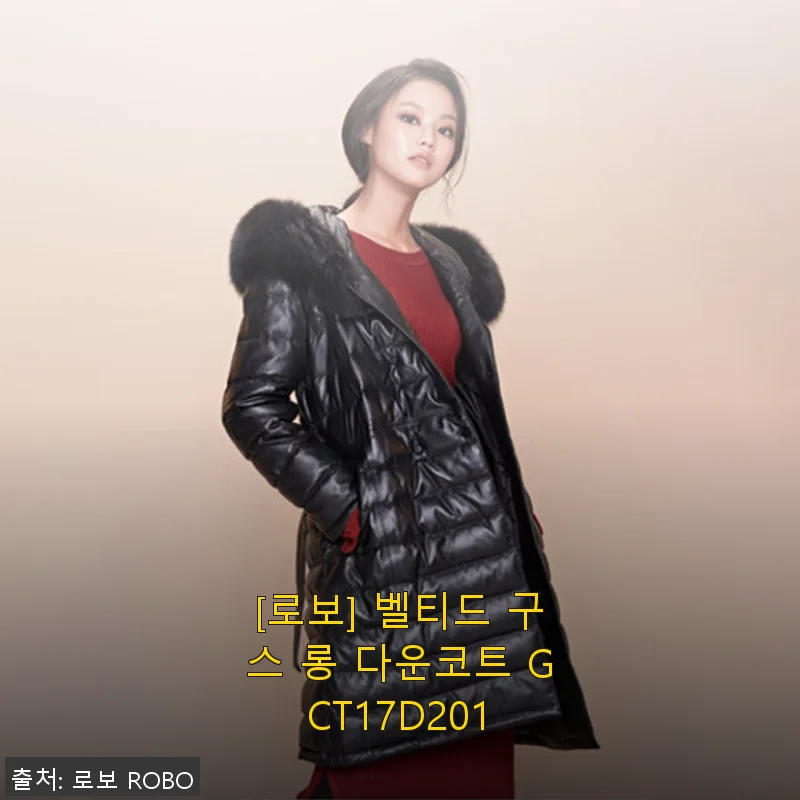 로보 벨티드 구스 롱 다운코트 GCT17D201 사용후기: 따뜻함과 세련됨을 동시에