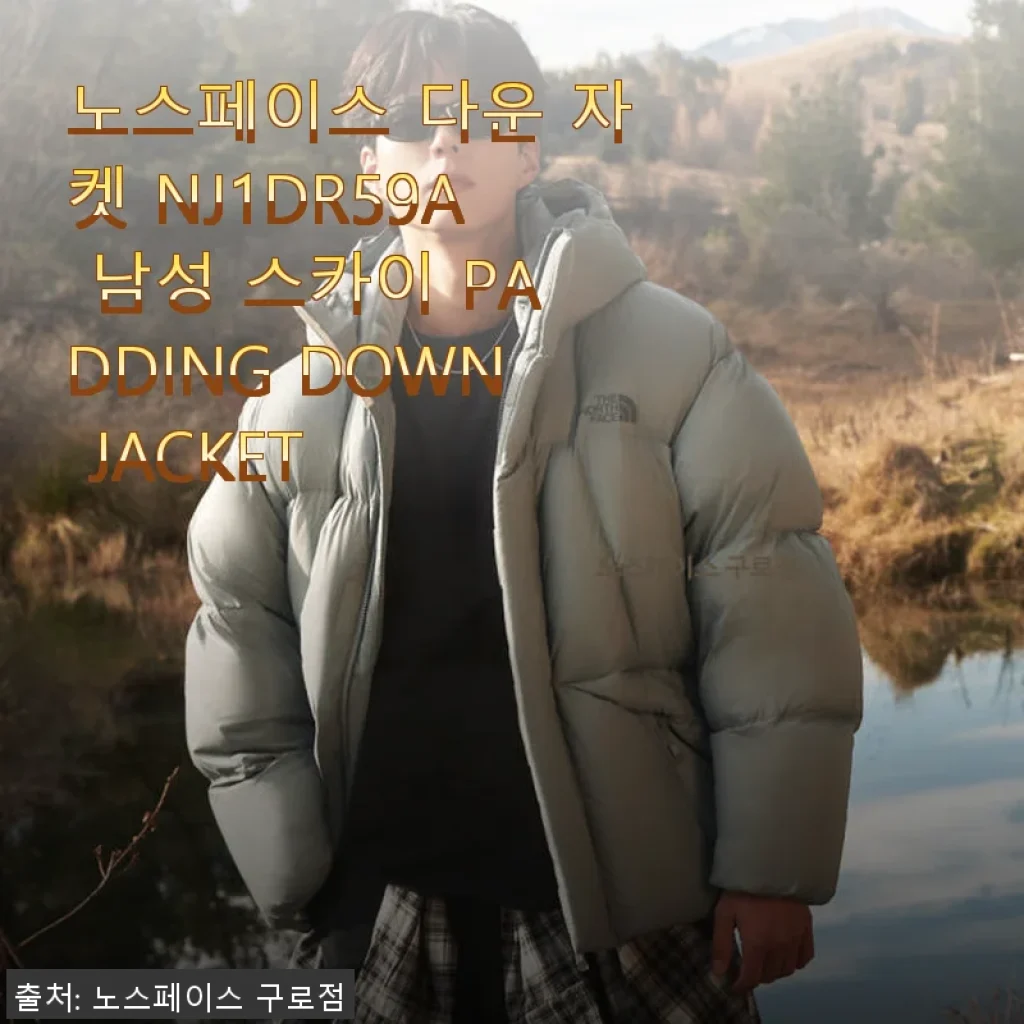 노스페이스 다운 자켓 NJ1DR59A 남성 스카이, 직접 입어보니 겨울철 필수 아이템입니다