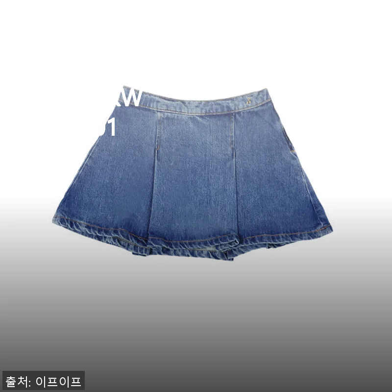 봉쁘앙 키즈 핀턱 데님 스커트 W03GSKW00004 017 사용후기