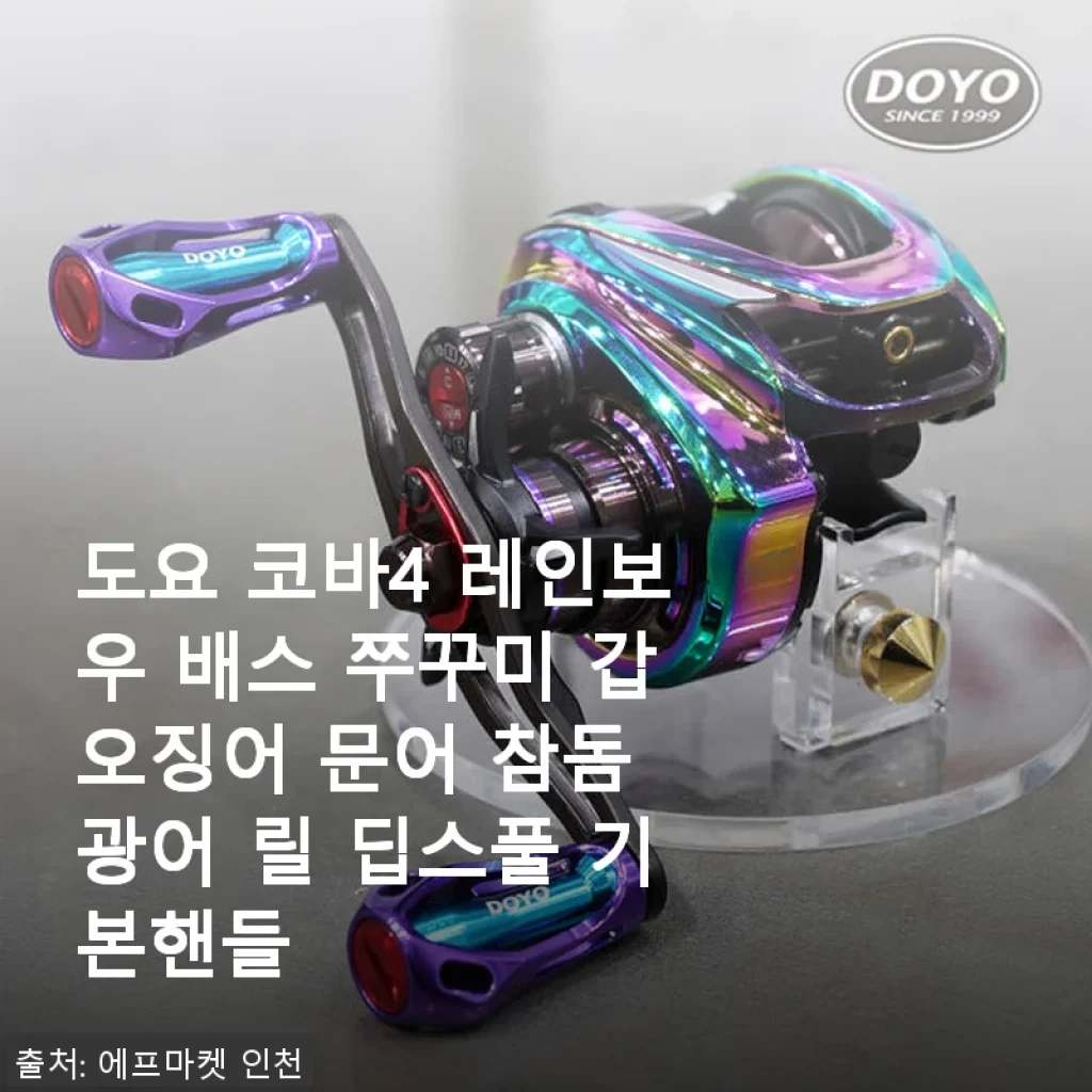 도요 코바4 레인보우 릴 사용후기 – 갑오징어부터 참돔까지 완벽한 선택