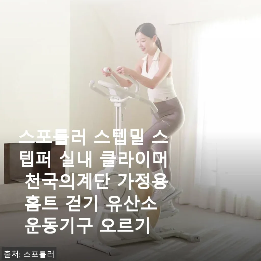 스포틀러 스텝밀 스텝퍼 사용후기: 집안 분위기와 운동 습관을 바꾼 천국의 계단
