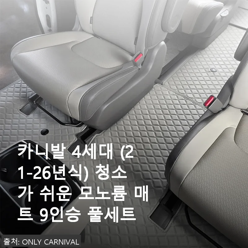 카니발 4세대 모노륨 매트 9인승 풀세트 사용후기