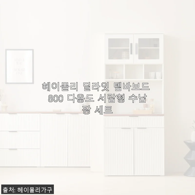 헤이몰리 딜라잇 템바보드 800 다용도 서랍형 수납장 세트 사용후기