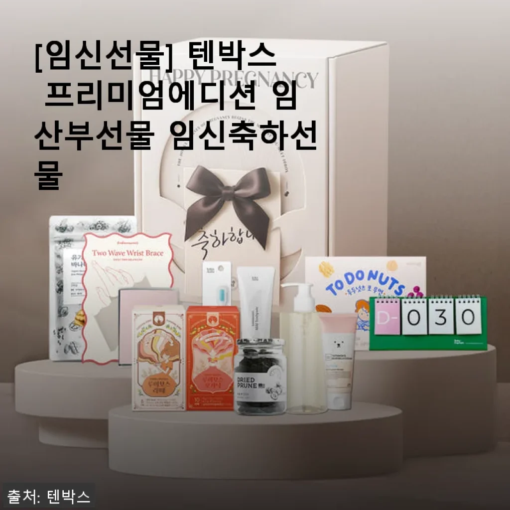 텐박스 프리미엄에디션 임산부선물 사용후기: 정성 가득한 임신축하선물
