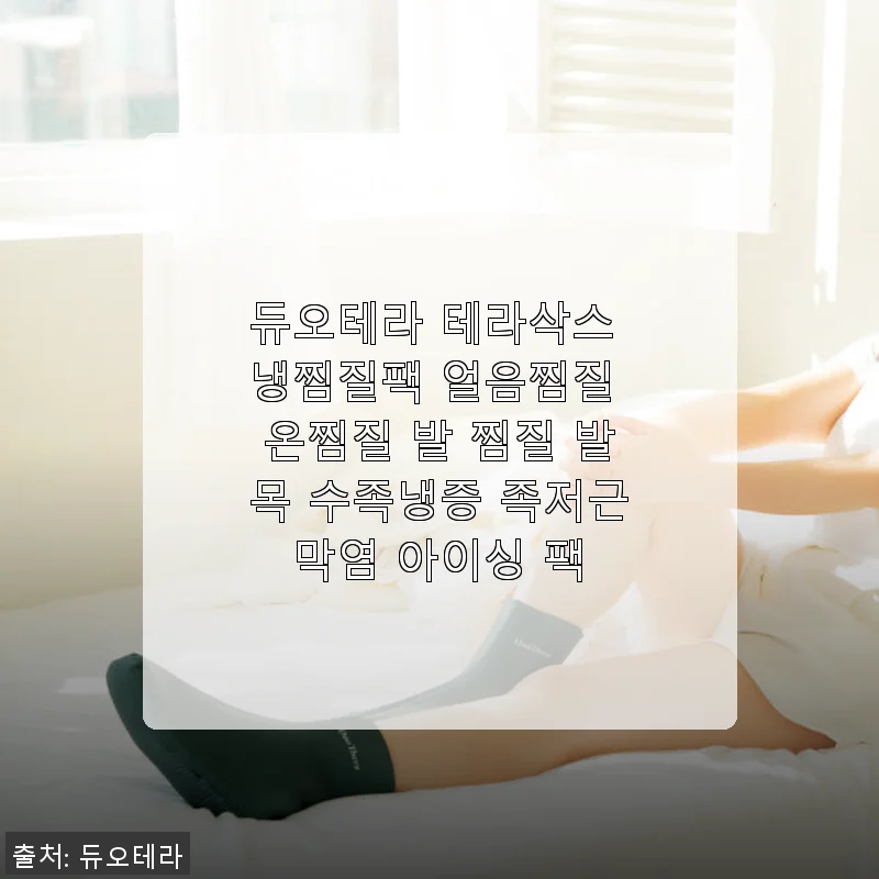 듀오테라 테라삭스 냉찜질팩 사용후기 – 발 건강을 위한 진짜 힐링템