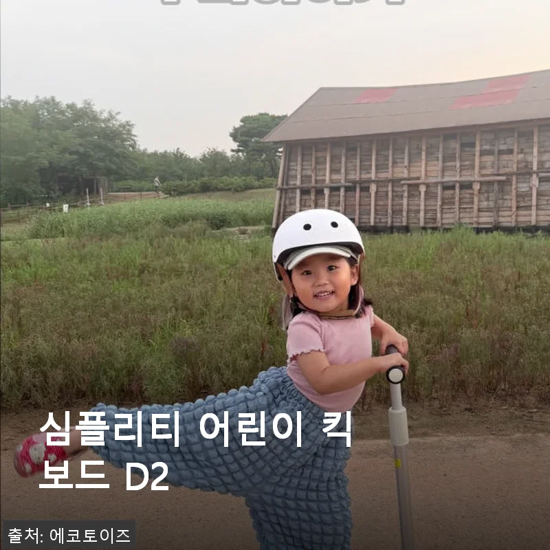 심플리티 어린이 킥보드 D2 사용후기 – 아이와 함께한 즐거운 시간
