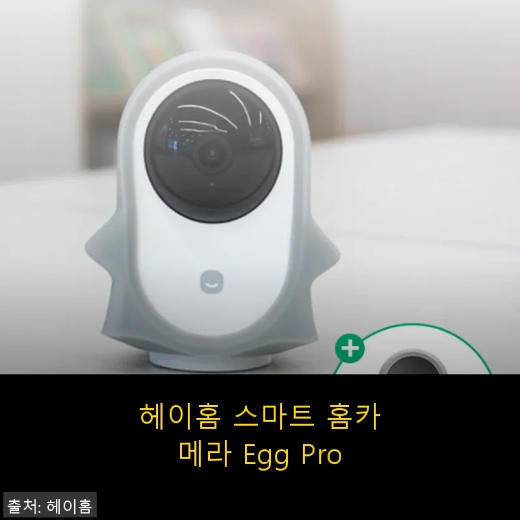 헤이홈 스마트 홈카메라 Egg Pro 사용후기, 직접 써보니 만족스러운 선택이었어요