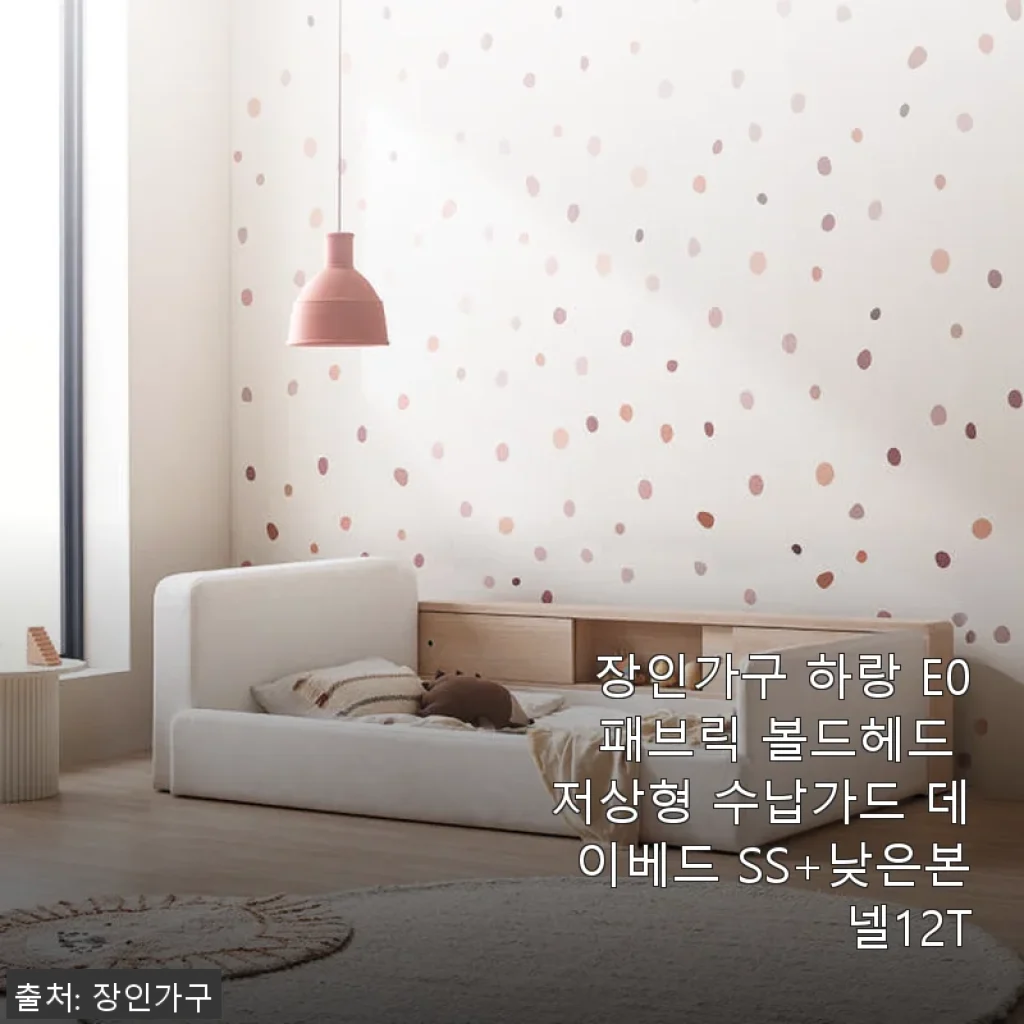 장인가구 하랑 E0 패브릭 볼드헤드 저상형 수납가드 데이베드 SS 사용후기