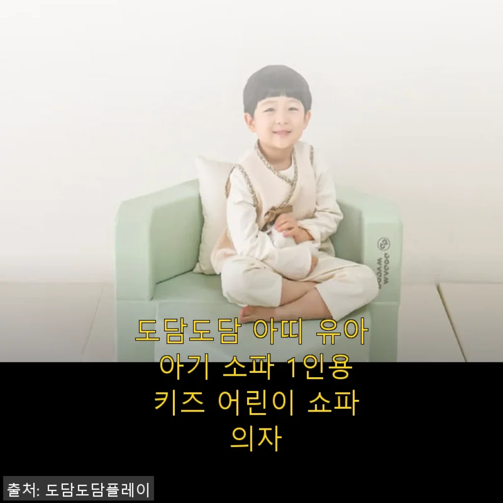 도담도담 아띠 유아 아기 소파 1인용 사용후기, 직접 써보니 아기도 만족하는 편안함!
