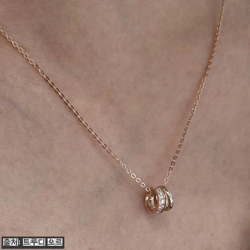 14K 18K 듀오 투톤 더블 링 펜 관련 이미지 1