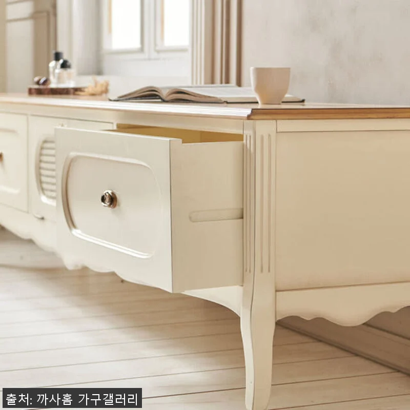 까사홈 헤이미 아이보리 라탄 원목 거 관련 이미지 3