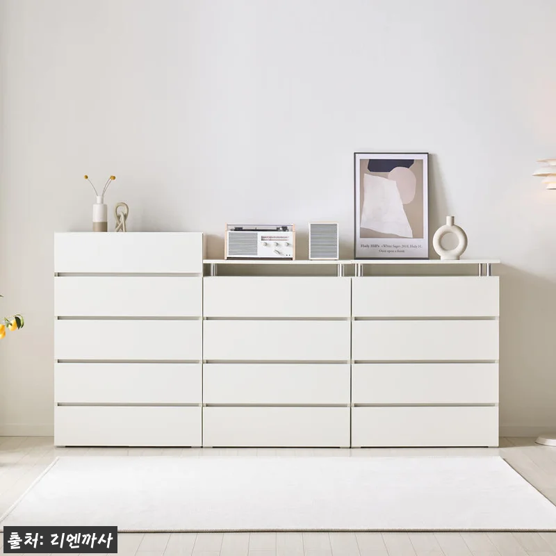 마인 4단 서랍장 800 (화이트) 관련 이미지 3