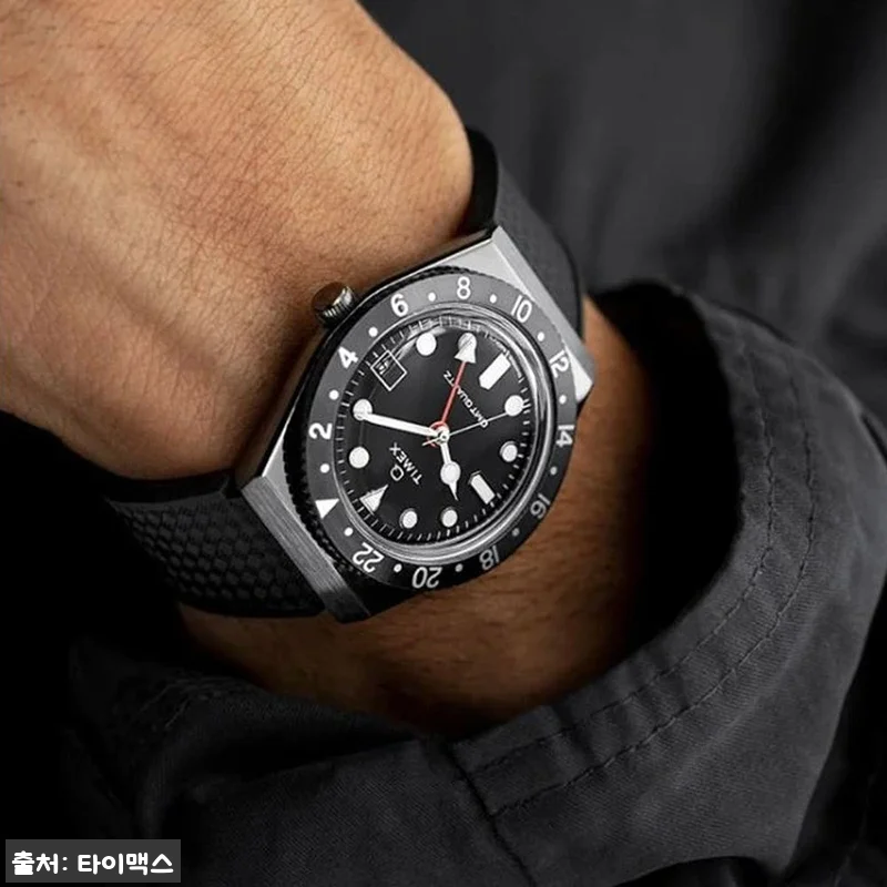 타이맥스 Q TIMEX 러버스트랩 손 관련 이미지 5