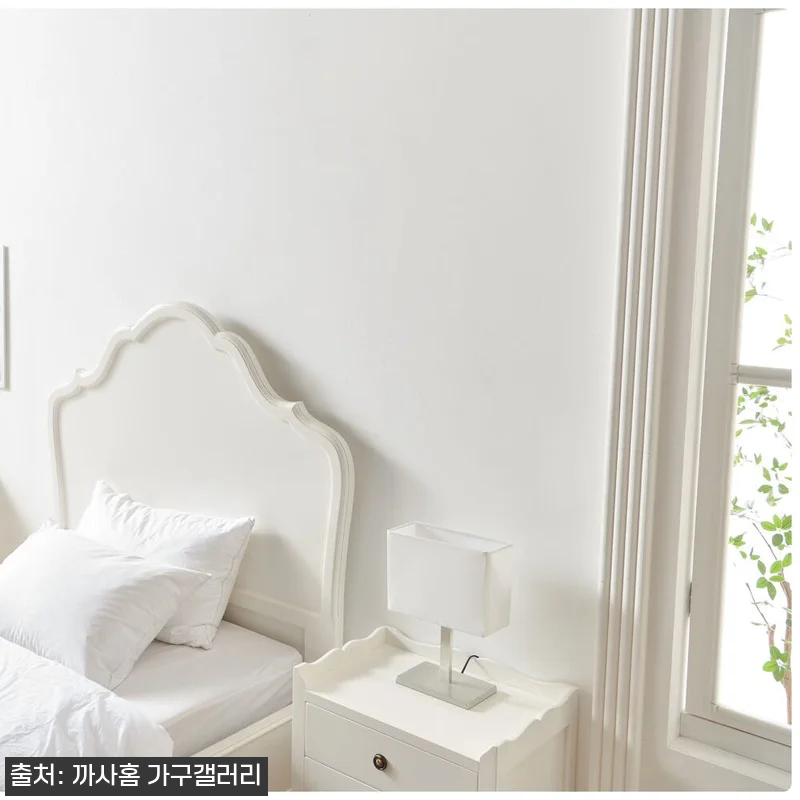 까사홈 샤인아이보리 엔틱 원목 침대프 관련 이미지 5